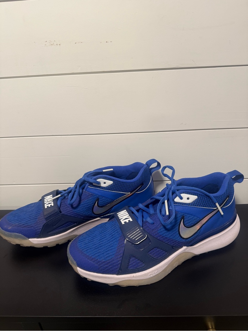 Nike Air Zoom Diamond Elite Mens 11 Blue Athletic baseball turf shoes